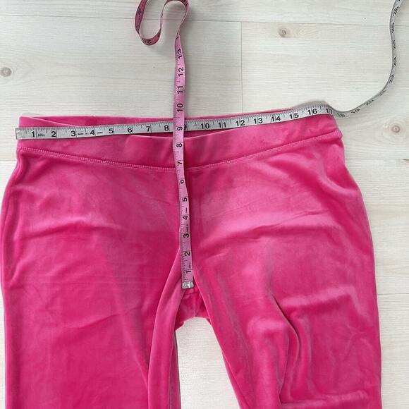NWT Large JUICY COUTURE Velour Bling Tracksuit Hoodie & Pant Hot Pink - Picture 7 of 11